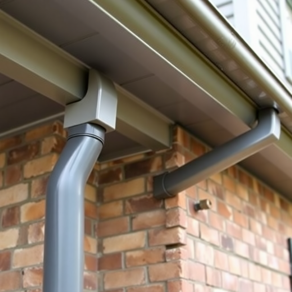 Proper gutter and downspout maintenance preventing water from reaching foundation