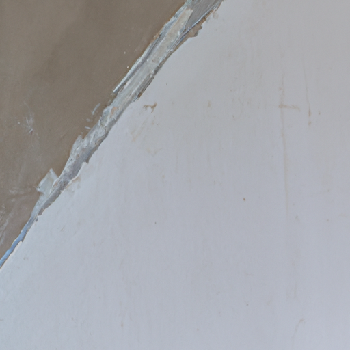 Freshly patched and sanded drywall after water damage repair ready for painting