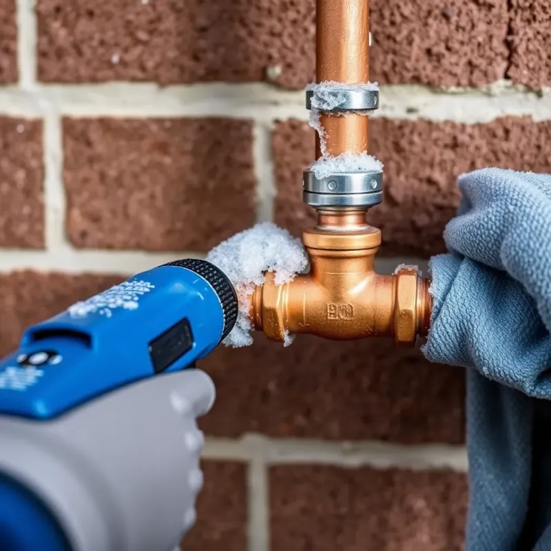 Proper thawing techniques using heat sources and warm applications