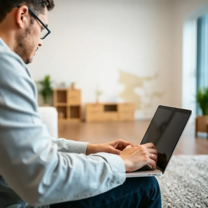 Renters completing water damage claim form with documentation