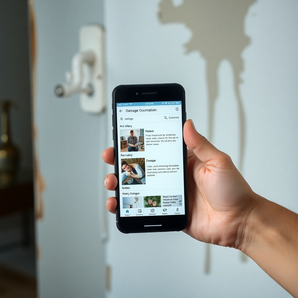 Digital tools and apps for water damage documentation